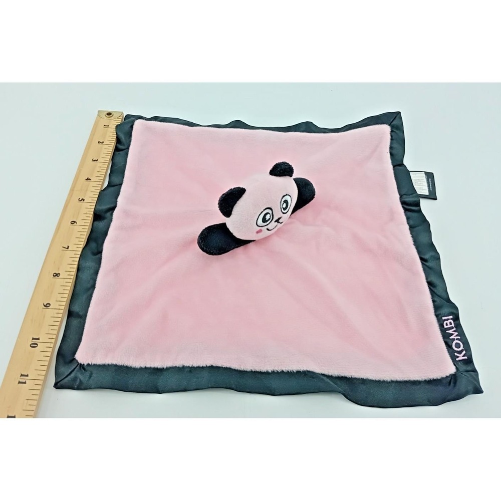 Kombi Cozy Animal Snugglers Security Baby Blanket Pink Panda Plush Lovey - Picture 4 of 7